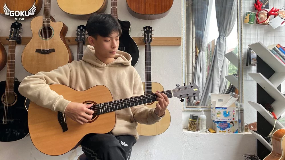 model 31 01 Dan Guitar Acoustic Mini Goku F2M size 3 4 Shop Dan Goku Music