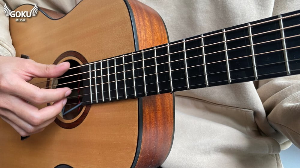 Đàn Guitar Acoustic Mini Odin F4M size 3/4 gỗ thịt 2A 11 model 31 02 Dan Guitar Acoustic Mini Goku F2M size 3 4 Shop Dan Goku Music