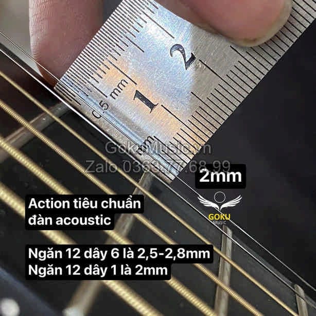 Dịch vụ hạ action đàn guitar chuẩn tại Goku Muisc 