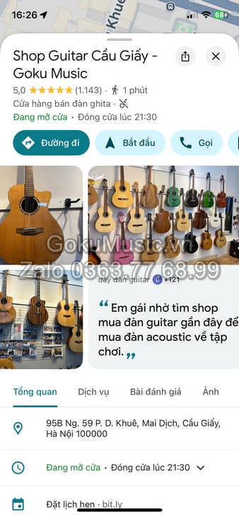 Địa Chỉ Shop Guitar Hà Nội Uy Tín - Goku Music - Liên Hệ: 0363776899 1 shop guitar hà nội uy tín
