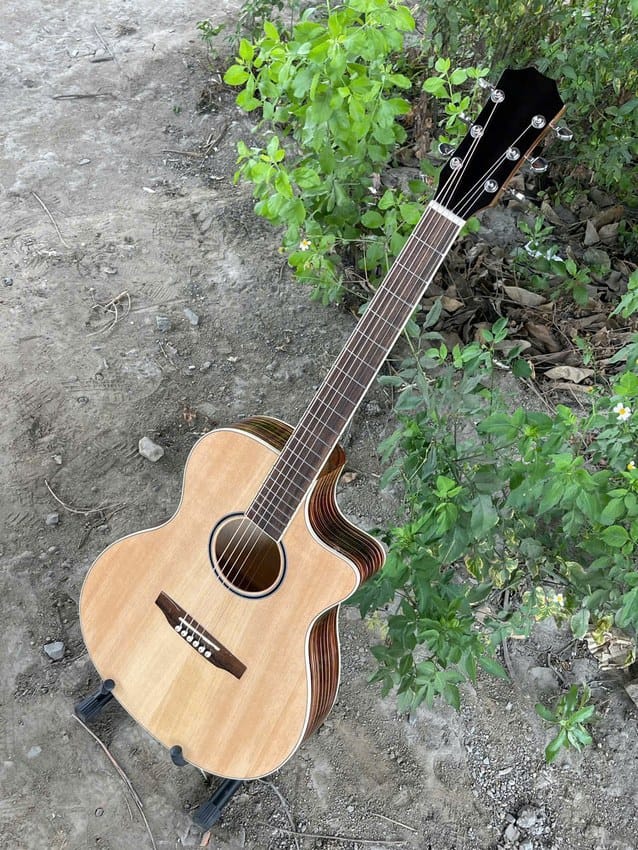 Cách chọn đàn guitar acoustic cho người mới (dễ bấm, không đau tay, học nhanh) 1 Cách chọn đàn guitar acoustic: Dáng Cutaway